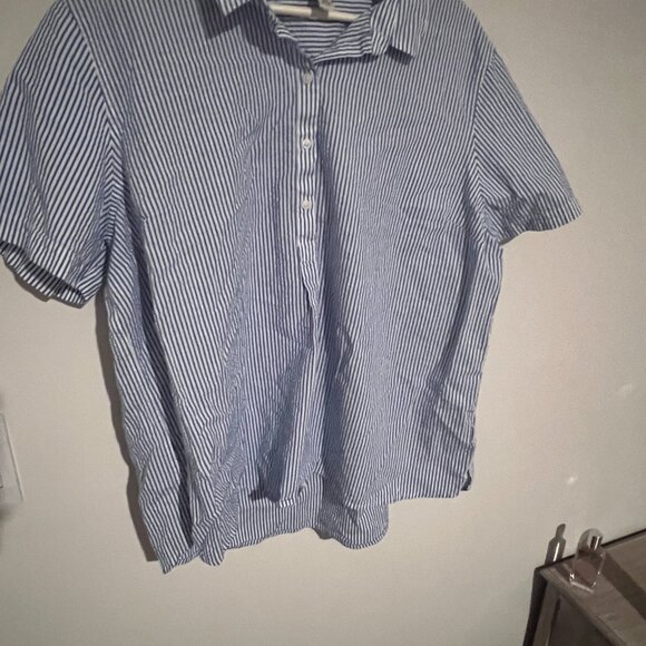 LL Bean 2x striped blouse - Picture 3 of 8